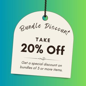 20% off Bundles of 3+ Items!
